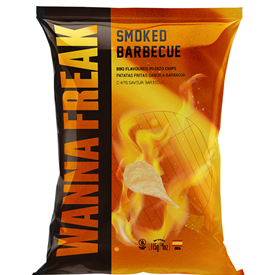 WANNA FREAK CHIPS SMOKED BARBECUE 115GR X20