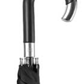 PARAPLUIE CANNE STICK HOMME NOIR M. X 12
