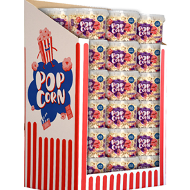DISPLAY REMPLI PLANET POP CORN SUCRE 250GR X42