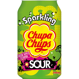 CHUPA CHUPS SOURS APPLE CANS 34,5CL X24