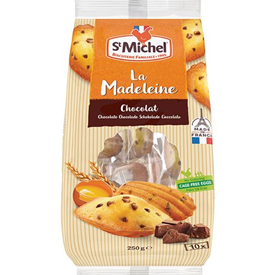 ST MICHEL MADELEINES INDIV.CHOCOLAT 250GR X10