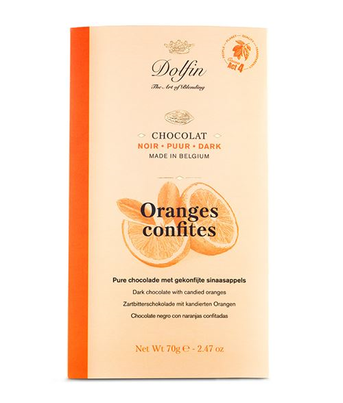 DOLFIN BAR DARK ORANGE PEELS 70GR X 15