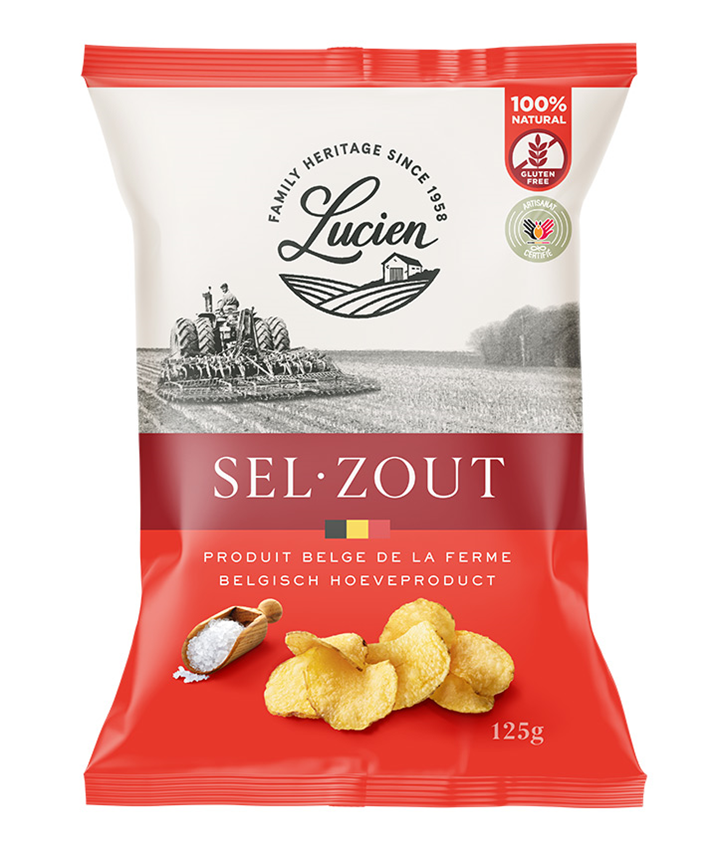 CHIPS DE LUCIEN LEGEREMENT SALE 125GR X 20