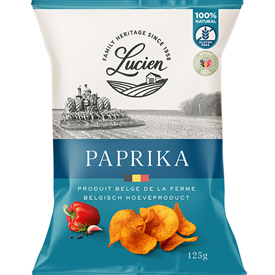 CHIPS DE LUCIEN PAPRIKA 125GR X 20