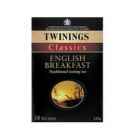 THÉ TWININGS ENGLISH BREAKFAST(100gr) 50S X 4