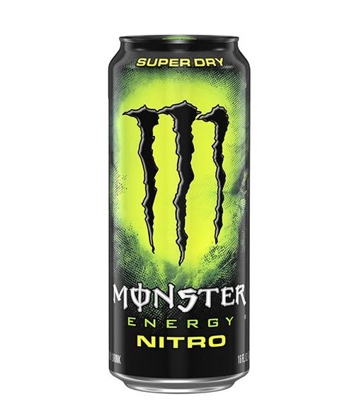 MONSTER NITRO SUPER DRY CANS 500ML X12