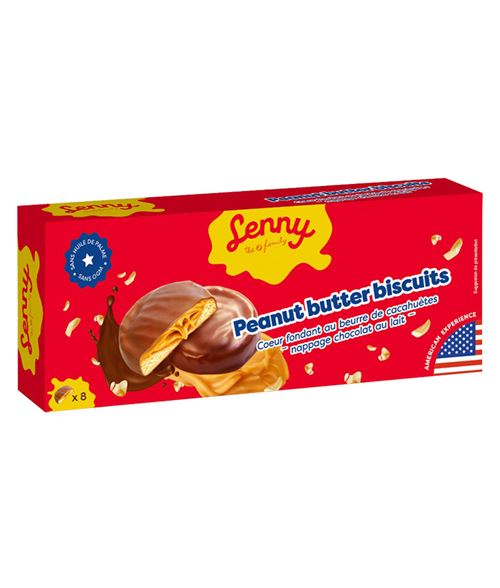 LENNY PEANUT BUTER BISCUITS 128GR X18