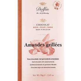 DOLFIN BAR DARK ROASTED ALMONDS 75GR X 15