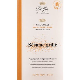 DOLFIN TABL. NOIR SESAME GRILLE 70GR X15