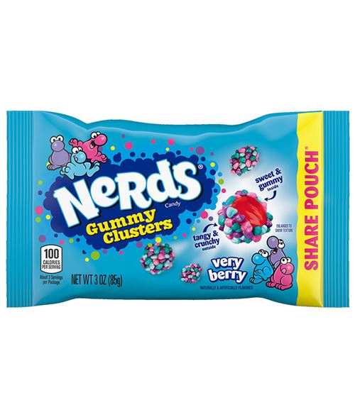 NERDS GUMMY CLUSTERS FRUITS 113GR X10