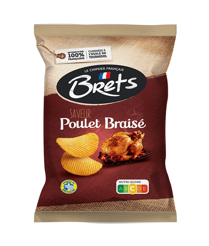 CHIPS MINI BRETS POULET BRAISE 25gr x32