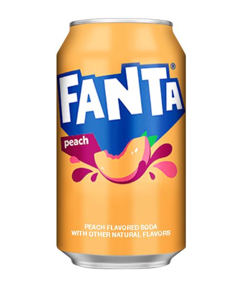 FANTA PEACH IMPORT USA CANS 355ML X 12