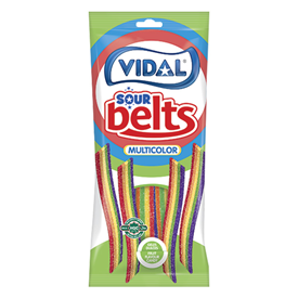 VIDAL # SOUR RAINBOW BELTS 90GR X14