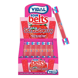 VIDAL *BOX WRAPPED STRAWBERRY BELTS 150PC