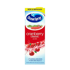 OCEAN SPRAY CRANB. RASPBERRY 1L X 12