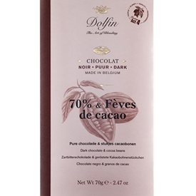 DOLFIN BAR DARK 70% COCOA CHIPS 70GR X 15