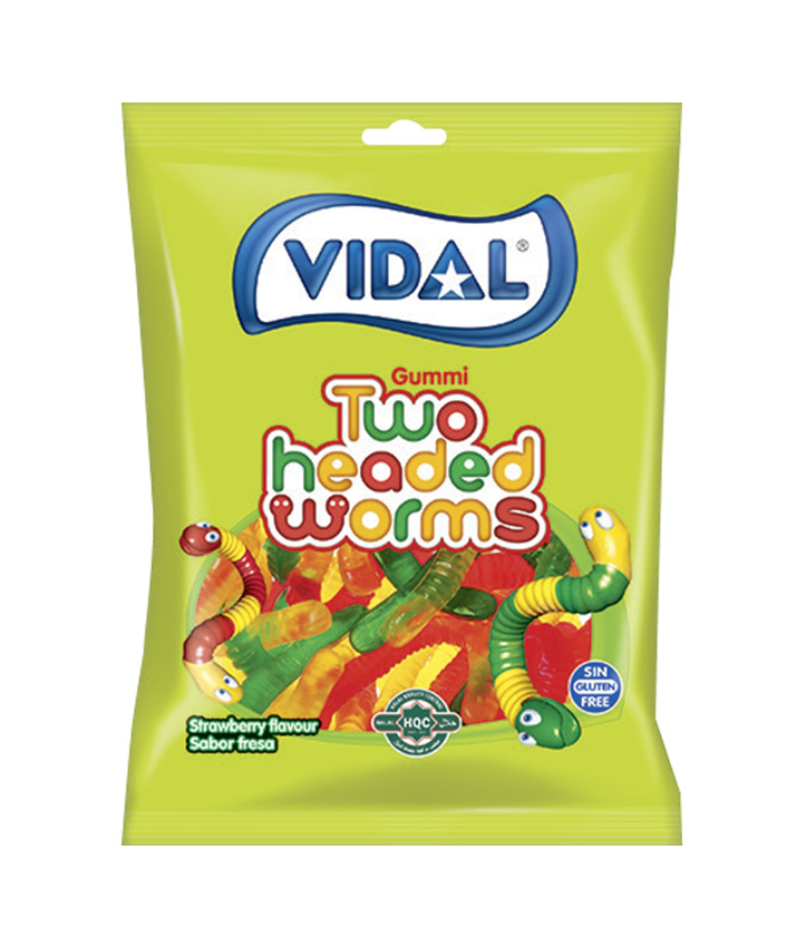 VIDAL # TWO HEADED WORMS 90GR X14