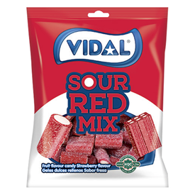 VIDAL # SOUR LICORICE MIX 90GR X14