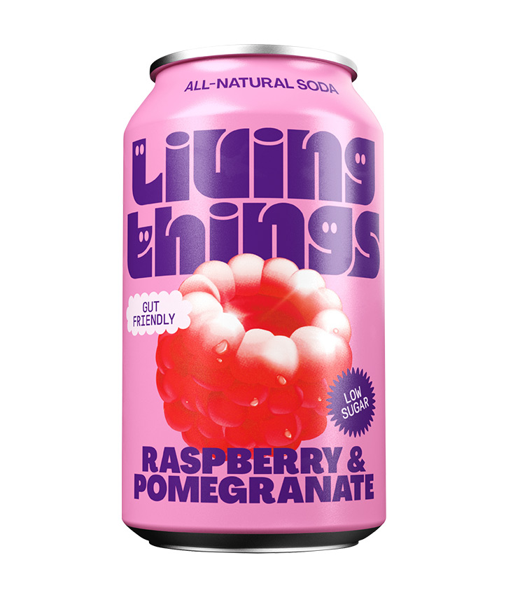 LIVING THINGS RASBERRY & POMEGRANATE 330ML X12