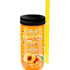 HIPPI BUBBLE TEA PEACH 350ML X12