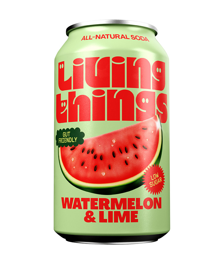 LIVING THINGS WATERMELON & LIME 330ML X12