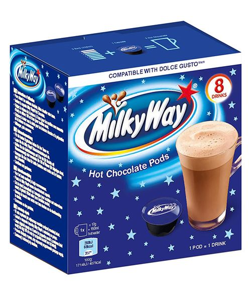 MILKY WAY HOT CHOCOLATE 8 PODS 120GR X5