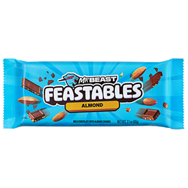 MR BEAST FEASTABLES ALMOND CHOC. 60GR X10