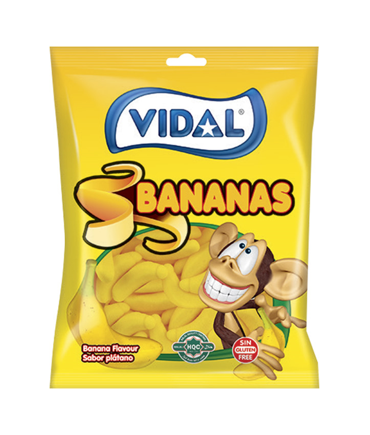VIDAL # BANANAS 90GR X14