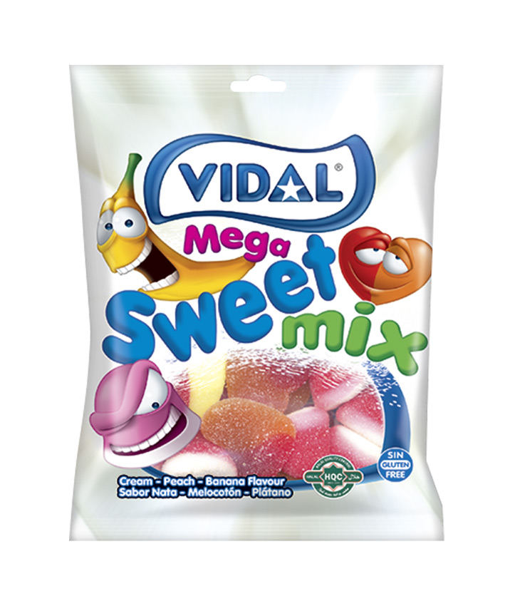 VIDAL # MEGA SWEET MIX 90GR X14