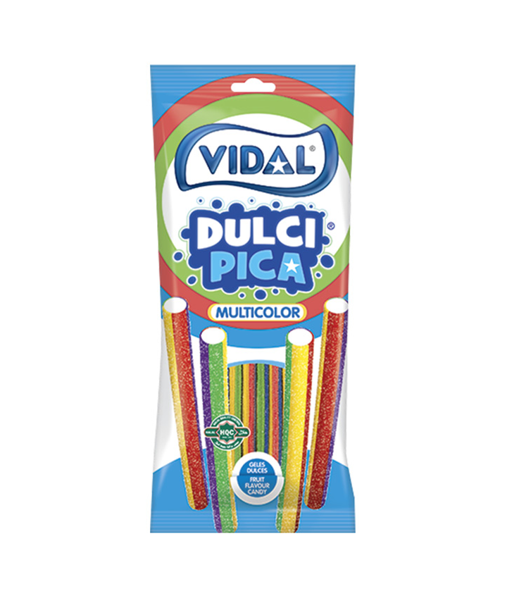 VIDAL # SOUR RAINBOW PENCILS 90GR X14