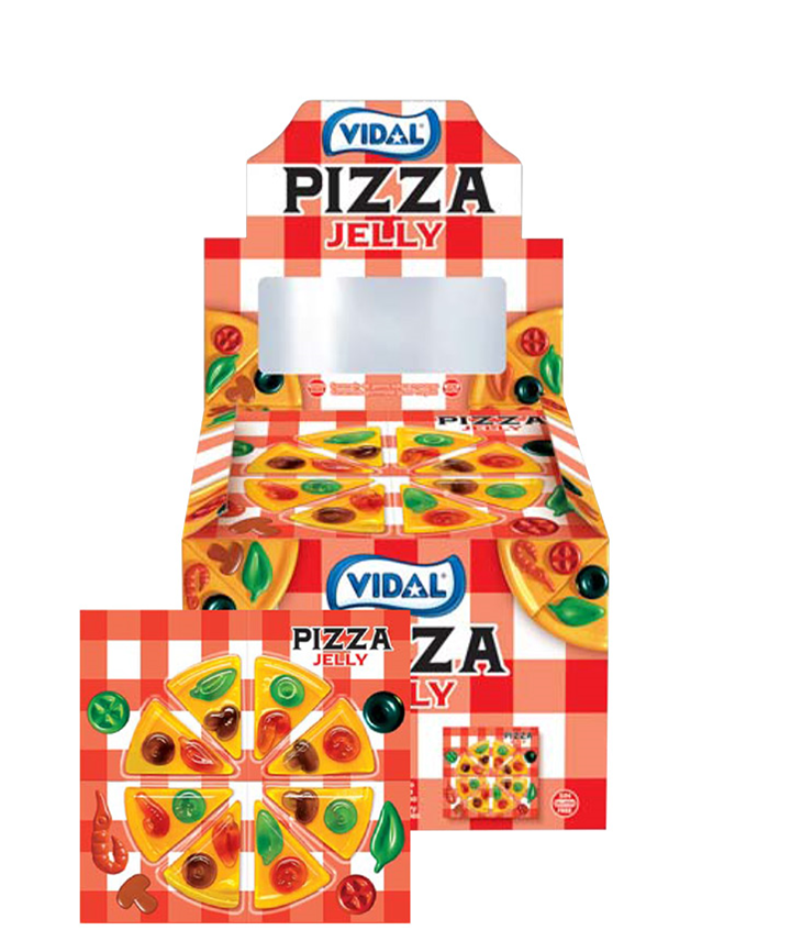 VIDAL BOX PIZZA JELLY 4PC X11