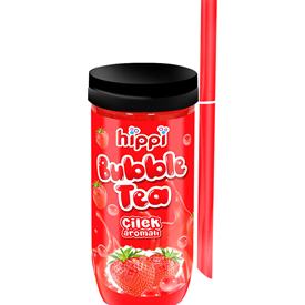 HIPPI BUBBLE TEA STRAWBERRY 350ML X12