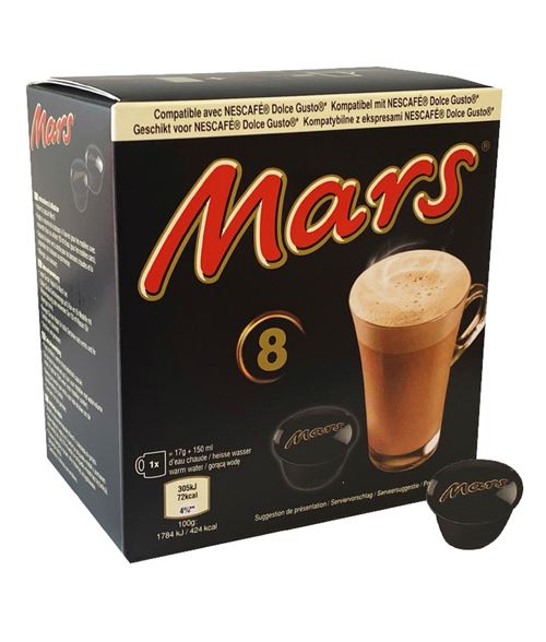 MARS HOT CHOCOLATE 8 PODS 136GR X 5