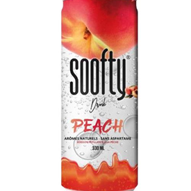 SOOFTY DRINK PEACH 330ML X24