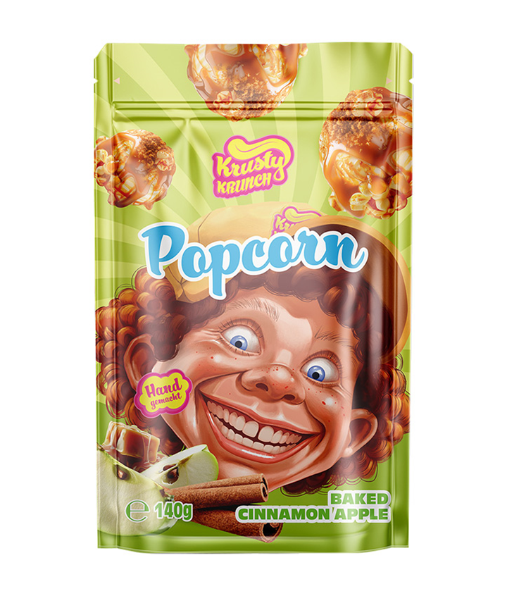 KRUSTY KRUNCH POP CORN CINNAMON APPLE 140GR X20