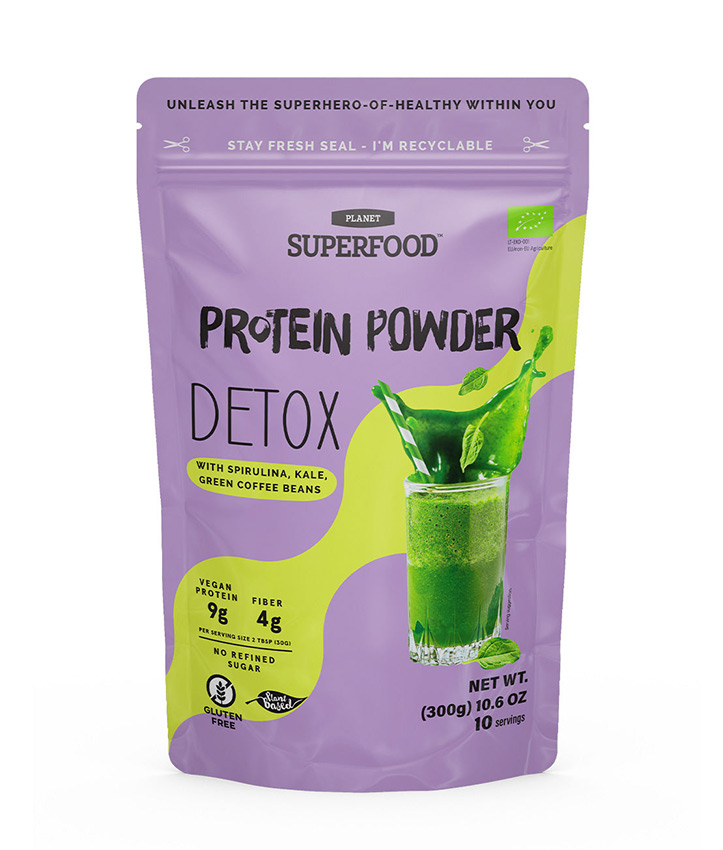 PLANET S.F. PROTEIN POWDER DETOX 300GR X8