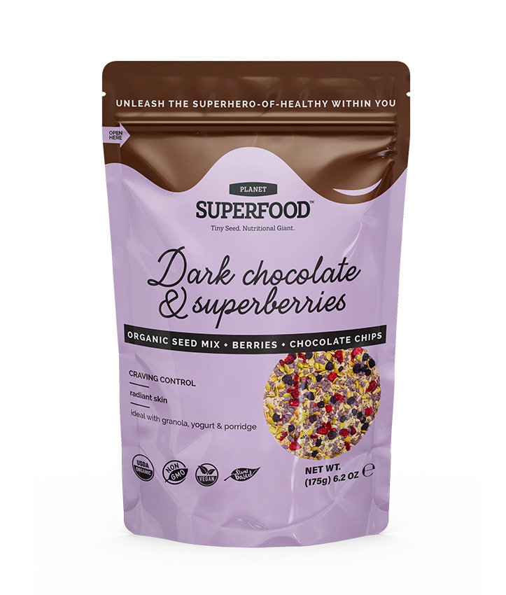 PLANET S.F. SUPERSEEDS DARK CHOCOLATE 175GR X9