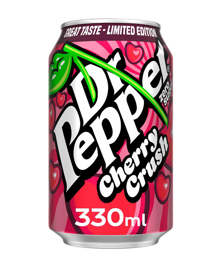 DR PEPPER 0 CHERRY CRUSH CANS 330ML X24
