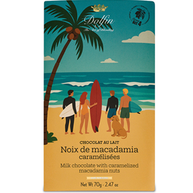 DOLFIN TABL. SUMMER LAIT MACADAMIA NUTS 70GR X15