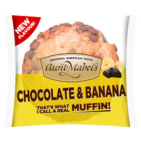 MUFFIN A.MABELS CHOCOLATE BANANA 95GR X16