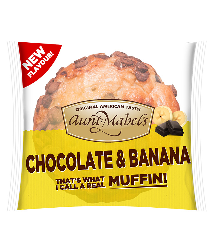 MUFFIN A.MABELS CHOCOLATE BANANA 95GR X16