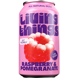 LIVING THINGS RASBERRY & POMEGRANATE 330ML X12