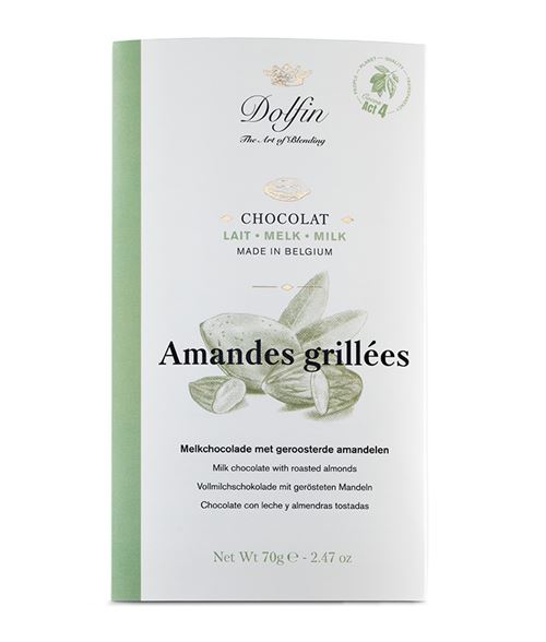 DOLFIN BAR MILK / ROASTED ALMONDS 70GR X 15