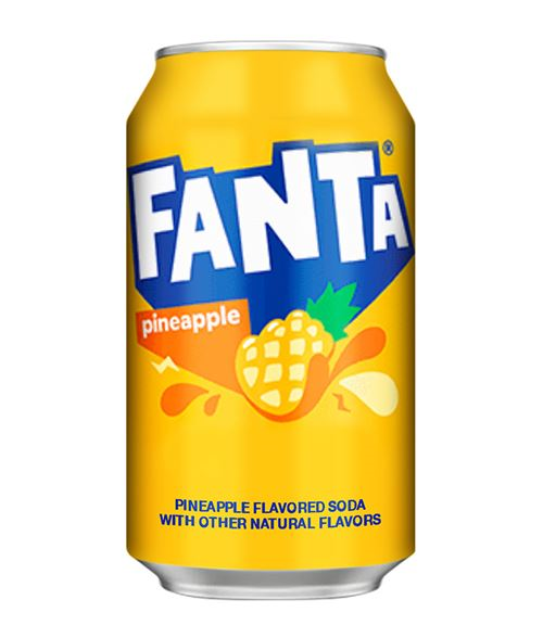 FANTA PINEAPPLE IMPORT USA CANS 355ML X 12