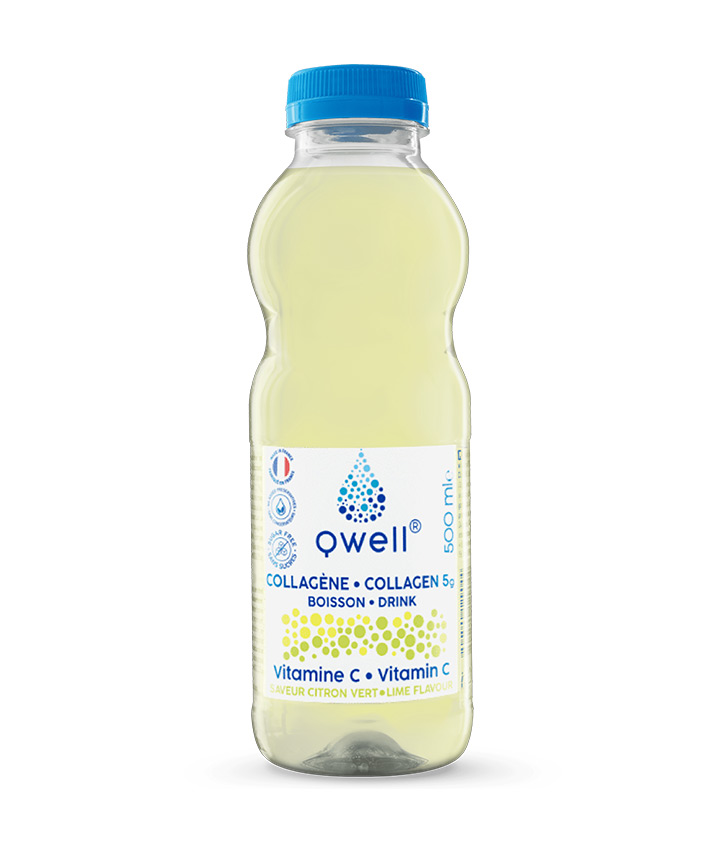 QWELL EAU COLLAGENE CITRON VERT 500ML X24