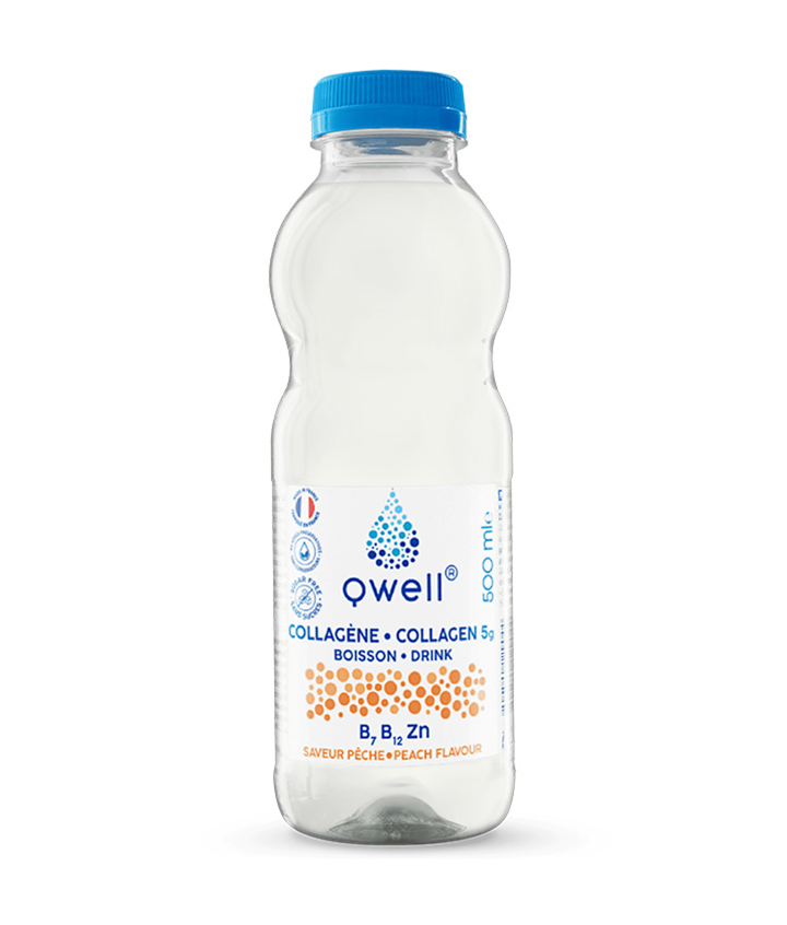 QWELL EAU COLLAGENE PECHE 500ML X24