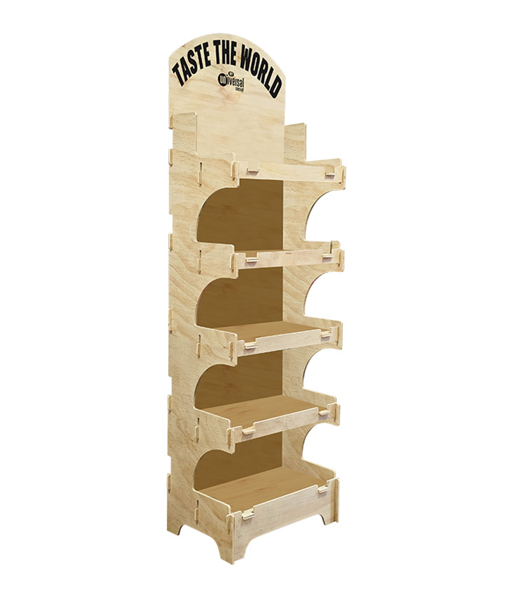 DISPLAY UNIVERSAL WOOD VIDE EN DEPOT