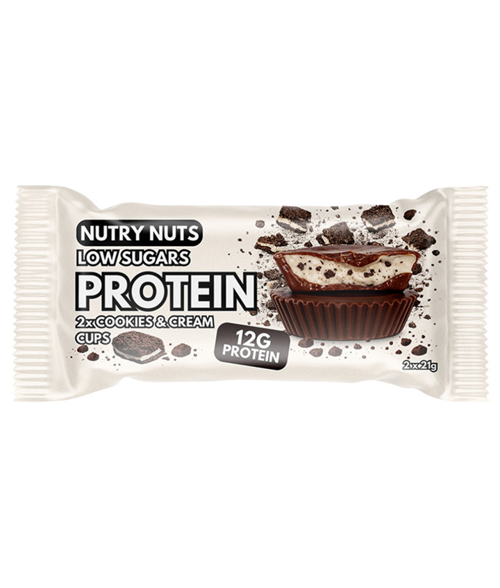 NUTRY NUTS COOKIES & CREAM B.CUPS 42G X12