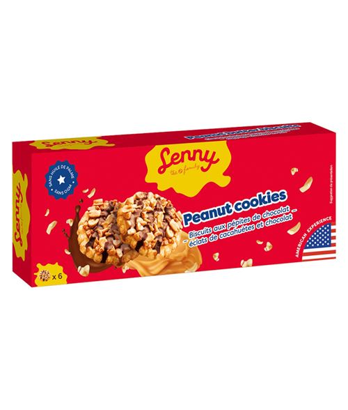 LENNY PEANUT COOKIES 150GR X18