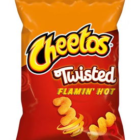 CHEETOS TWISTED FLAMIN HOT 65GR X15